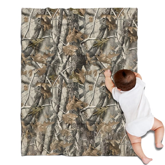 Abstract Green Camo Geometric Pattern Blanket,Comfortable Soft Flannel Throw Blanket,All Season,Warm Lightweight Blankets for Sofa Bed Couch Living Room Chair,30"x40"