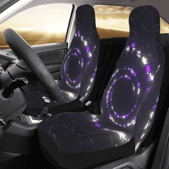 Abstract Green Car Seat Covers Set 2 Pcs Car Accessories Seat Cover Gifts Idea Pack of 2 Universal Front Seat Protective Cover