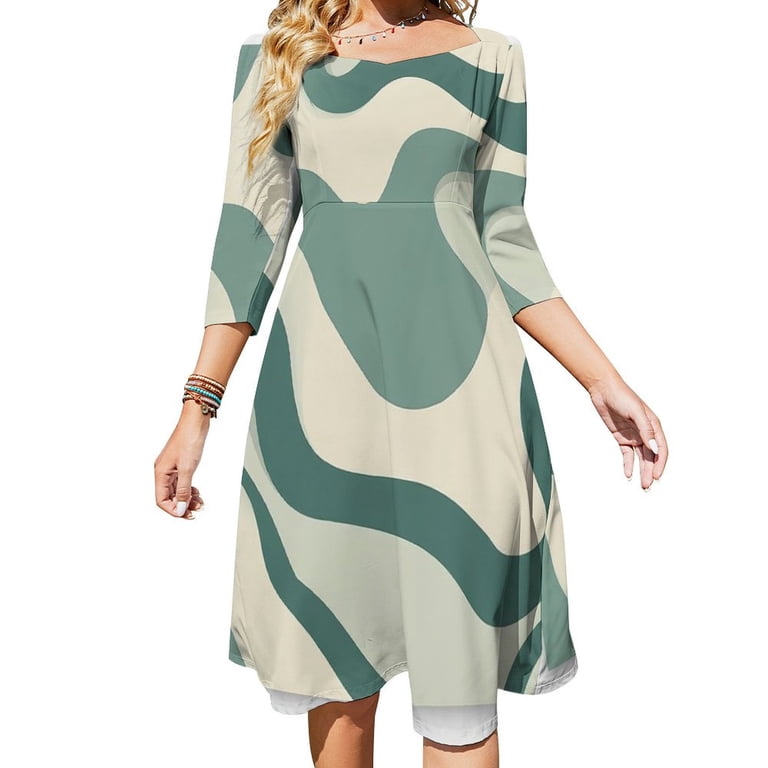 chinese dress ladies SWIRLY WAVE LINE JACQUARD ON SHANTUNG | 9726-7280