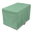 thumbnail image 1 of Abstract Green Dog Crate Cover, Gingham Pattern Crossing Lines and Little Squares, Easy to Use Pet Kennel Cover Small Dogs Puppies Kittens, 7 Sizes, Forest Green Fern Green, by Ambesonne, 1 of 6