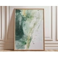 thumbnail image 1 of Abstract Green Gold Accent Wall Art Print, Unframed Paper Poster 8x10in, 1 of 4