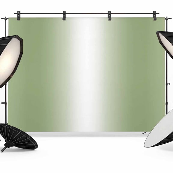Abstract Green Gradient Photography Backdrop 10x8FT, Sage Green and White Highlight Ombre Photo Backdrops, Background for Photography Studio Photo Studio Background, Back Drop for Photoshoot