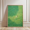 Abstract Green Ocean Wave Poster, Relaxing Nature Wall Art - Walmart.com