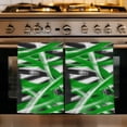 thumbnail image 1 of Abstract Green Waves Kitchen Towels Set of 4, Minimalist Modern Black Striped Absorbent Dish Towels for Kitchen, Microfiber Hand Towel, Quick Drying Tea Towel for Cleaning Decorative Dishcloths, 1 of 7