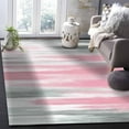 thumbnail image 1 of Abstract Grey Area Rugs Indoor Non-Slip Washable Rug Pink Mottled Gradient Texture Farmhouse Rug Rubber Backing Floor Mats Non Shedding Home Decor Carpet for Entryway Living Room 3x4ft(Small), 1 of 7