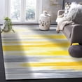 thumbnail image 1 of Abstract Grey Area Rugs Indoor Non-Slip Washable Rug Yellow Mottled Gradient Texture Farmhouse Rug Rubber Backing Floor Mats Non Shedding Home Decor Carpet for Entryway Living Room 5x6ft, 1 of 7