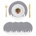 thumbnail image 1 of Abstract Grey Round 15 Inch Placemats Set of 4, Modern Minimalist Graffiti Artwork HeatResistant Non Slip Place Mats for Dining Table, Wipeable Braided Kitchen Table Mats for Housewarming, 1 of 9