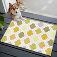 thumbnail image 1 of Abstract Grid Front Door Rugs 2x3 ft Boho Yellow Grey Green Geometric Medieval Plaid Small Rug for Entryway Non Slip Washable Bathroom Door Mat Absorbent Floor Mat for Indoor Entrance, 1 of 9