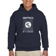 thumbnail image 1 of Abstract Grid Rave Style Hoodie Men -Image by Shutterstock, Male 4X-Large, 1 of 4