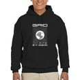 thumbnail image 1 of Abstract Grid Rave Style Hoodie Men -Image by Shutterstock, Male x-Large, 1 of 4