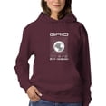 thumbnail image 1 of Abstract Grid Rave Style Hoodie Women -Image by Shutterstock, Female 3X-Large, 1 of 4