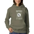 thumbnail image 1 of Abstract Grid Rave Style Hoodie Women -Image by Shutterstock, Female Medium, 1 of 4