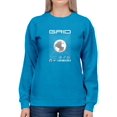 thumbnail image 1 of Abstract Grid Rave Style Sweatshirt Women -Image by Shutterstock, Female Large, 1 of 4