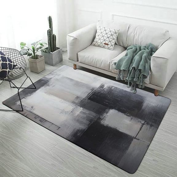 Abstract Grunge Art Carpet Soft Comfy Rug for Home Living Room Bedroom Area Rug Non-slip Doormat Decor