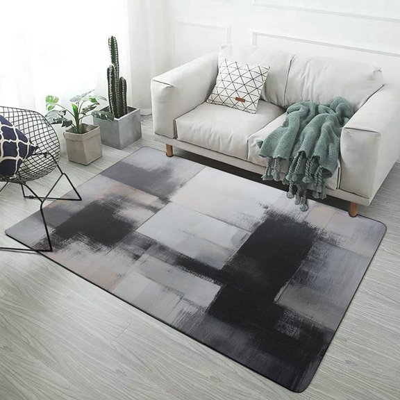 Abstract Grunge Art Soft Comfy Area Rugs Carpet Suitable Flannel for Living Room Kitchen Bedroom Laundry Room Home Decorations