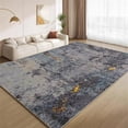thumbnail image 1 of Abstract Grunge Grey Rug 4x6 Area Rugs Vintage Blue Gray Rugs Non Slip Low Pile Indoor Throw Carpet for Living Room Bedroom Gameroom Study Office Entrance Foyer, 1 of 7