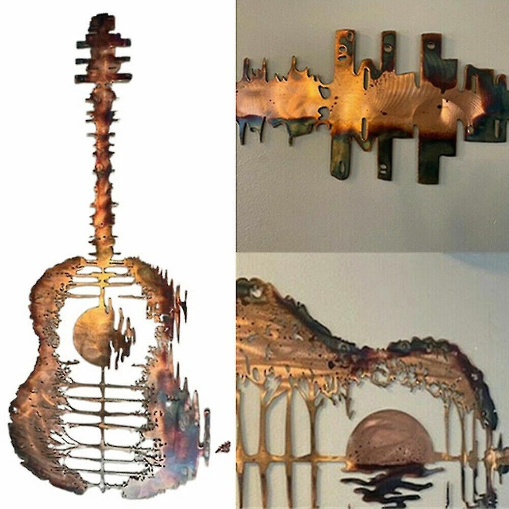 Abstract Guitar Precision Metal Guitarist Wall Art Sculptures Hanging