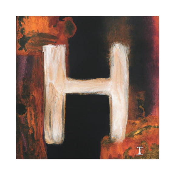 "Abstract H Amendments" - Canvas