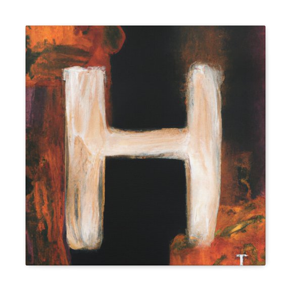 "Abstract H Amendments" - Canvas