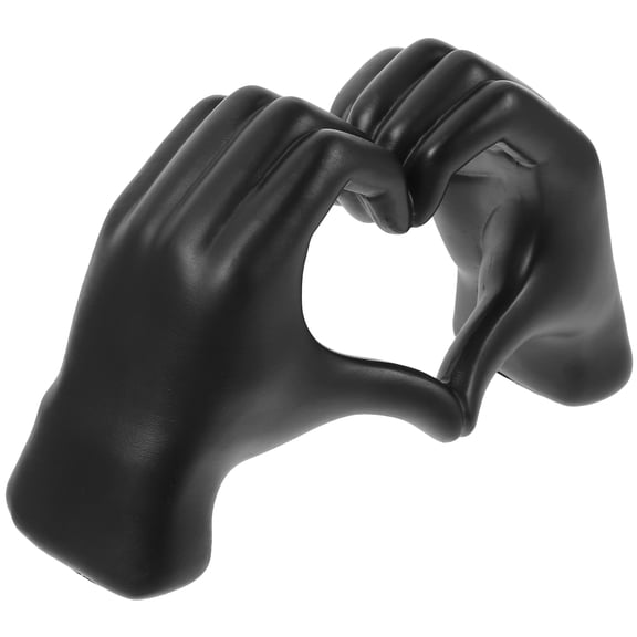 Abstract Hand Gesture Sculpture Tabletop Resin Craft Ornament Love Gesture Statue Decor