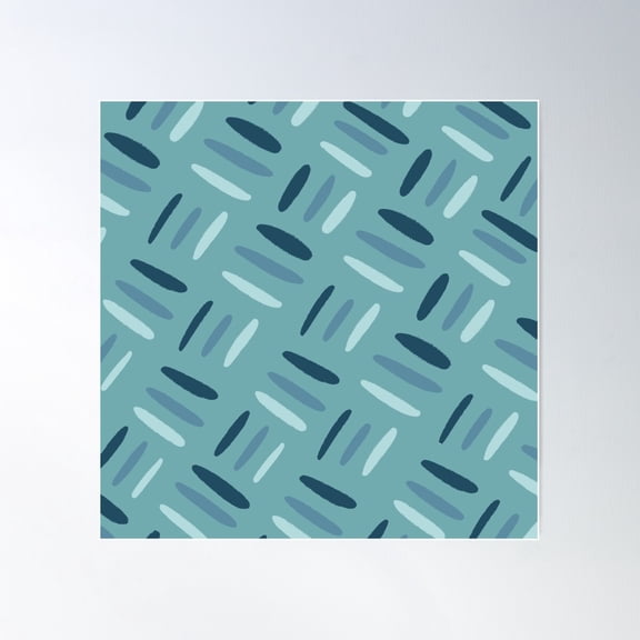 Abstract Hatch #43 Poster Wall Art, Modern Wall Decor For Living Room Bedroom, 30x30 UNFRAMED