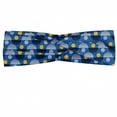 thumbnail image 1 of Abstract Headband, Polka Dots on Wavy Stripes Round Spots Geometric Children Retro, Elastic and Soft Women's Bandana for Sports and Everyday Use, Grey Red Coconut, by Ambesonne, 1 of 3