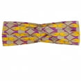 thumbnail image 1 of Abstract Headband, Quirky Modern Scrolling Bows Pattern Ornamental Chained Forms Pattern, Elastic and Soft Women's Bandana for Sports and Everyday Use, Grey Red Coconut, by Ambesonne, 1 of 3