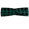 thumbnail image 1 of Abstract Headband, Scottish Tartan Like View Repeating Squares, Elastic and Soft Women's Bandana for Sports and Everyday Use, Grey Red Coconut, by Ambesonne, 1 of 3