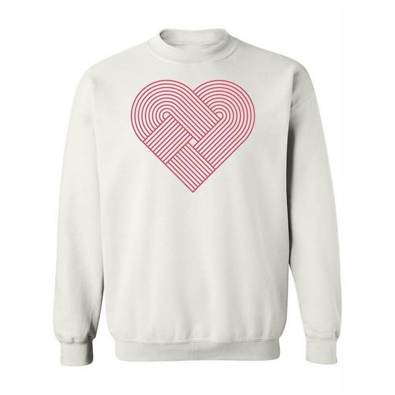 Abstract Heart Icon Sweatshirt Women -Image by Shutterstock, Female Small