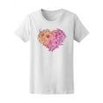 thumbnail image 1 of Abstract Heart Of Flowers T-Shirt Women -Image by Shutterstock, Female Medium, 1 of 2
