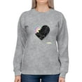 thumbnail image 1 of Abstract Heart W Paint Sweatshirt Women -Image by Shutterstock, Female Small, 1 of 4