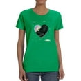 thumbnail image 1 of Abstract Heart W Paint T-Shirt Women -Image by Shutterstock, Female 5X-Large, 1 of 4