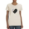 thumbnail image 1 of Abstract Heart W Paint T-Shirt Women -Image by Shutterstock, Female x-Large, 1 of 4