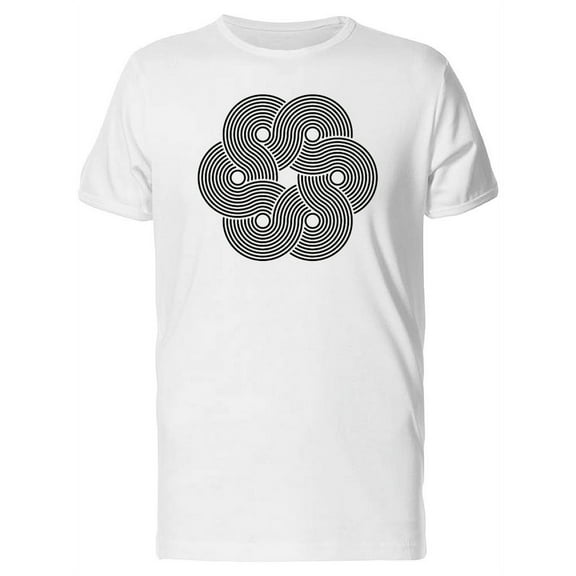 Abstract Hexagonal Flower T-Shirt Men -Image by Shutterstock, Male Small
