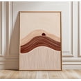 Abstract Hills Landscape Poster Minimal Line Art Neutral Modern Art ...