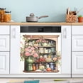 thumbnail image 1 of Abstract Home Decor Magnetic Dishwasher Cover Magnet Refrigerator Dishwasher Sticker Home Decorative Art Kitchen Panel Decal 23x26 Inch, 1 of 6