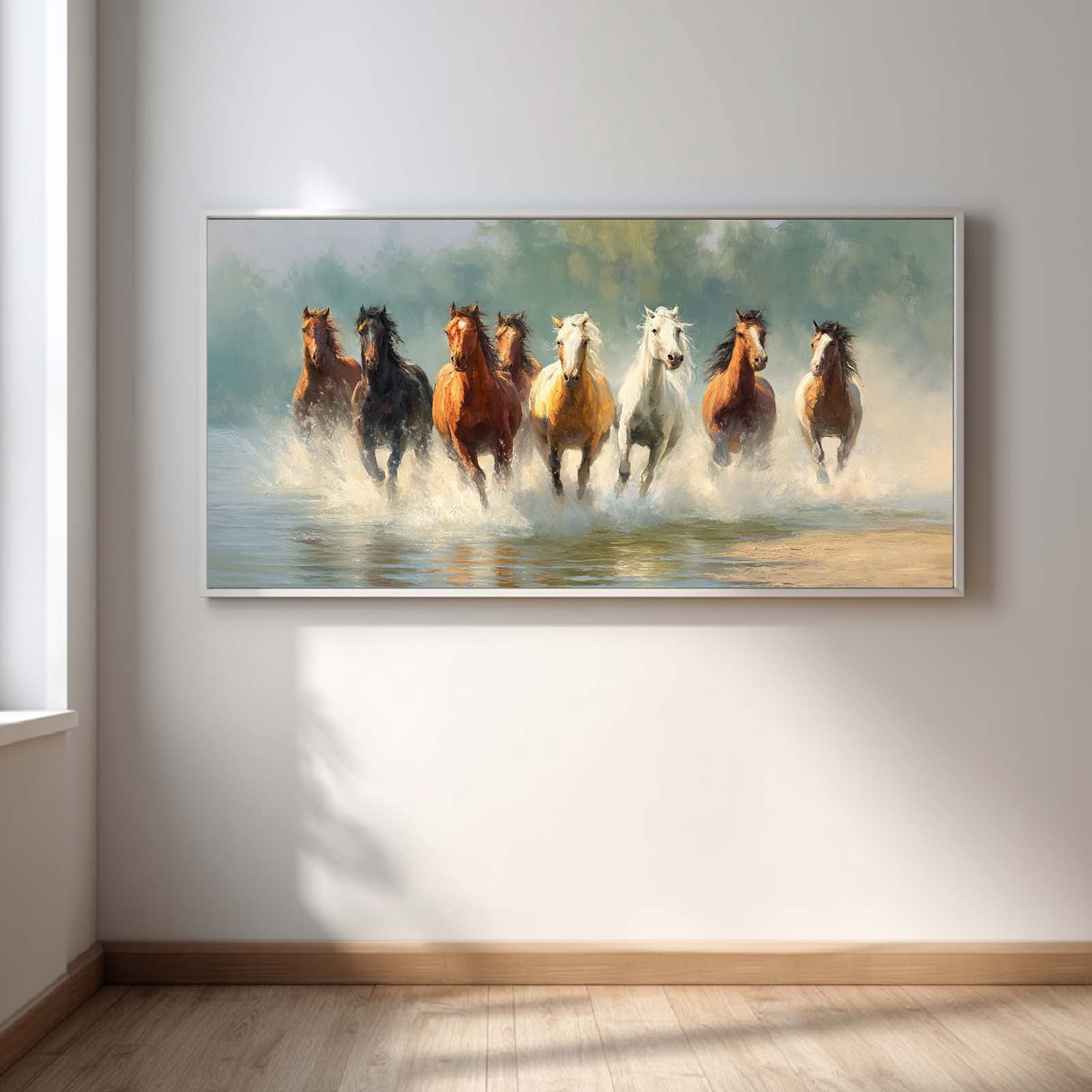 Abstract Horse Canvas Painting Animals Modern Wall Art for Living Room ...