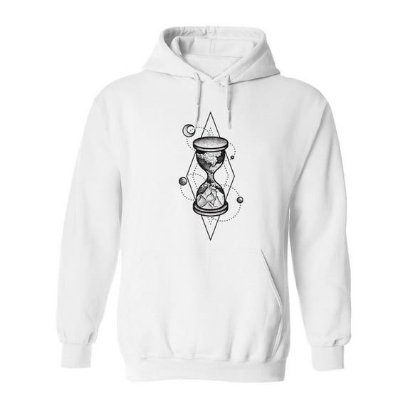 Abstract Hourglass Design Hoodie Men -Image by Shutterstock, Male Large