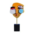 thumbnail image 1 of Abstract Human Face Colorful Distorted Statue Resin Art, Suitable for Cafe, Shop, and Home Ornaments, Modern Artistic Decor Sculpture,C, 1 of 4