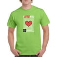 thumbnail image 1 of Abstract I Love You T-Shirt Men -Image by Shutterstock, Male Large, 1 of 4