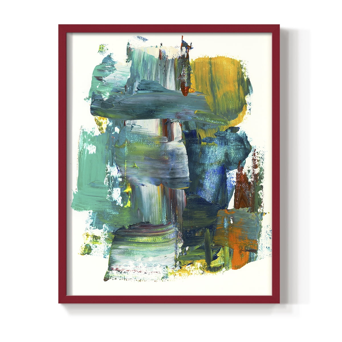 Abstract I in Paper Solid Wood 8 x 10 Framed Print