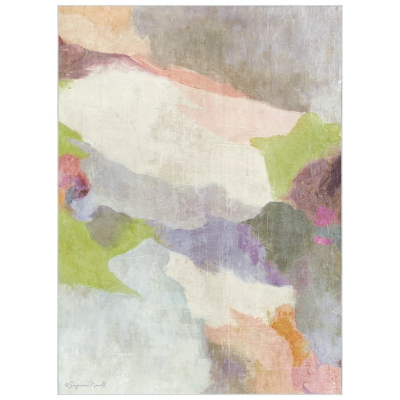 Abstract III Washable Abstract Art Area Rug size 8'x10', Power-loomed, Heavenly Softness with Non-Slipping Backing
