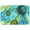 thumbnail image 1 of Abstract In Teal Flowers Glass Cutting Board, Large, 1 of 1