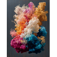 thumbnail image 1 of Abstract Ink Cloud Diffusion Canvas Print for Living Room Bedroom Office Hallway Entryway Dining Room Decor, 1 of 8