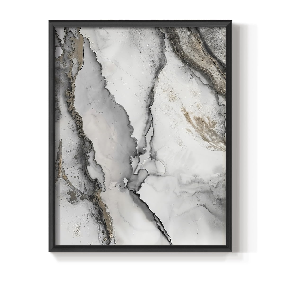 Abstract Ink Fantasy I in Paper Solid Wood 22 x 28 Framed Print