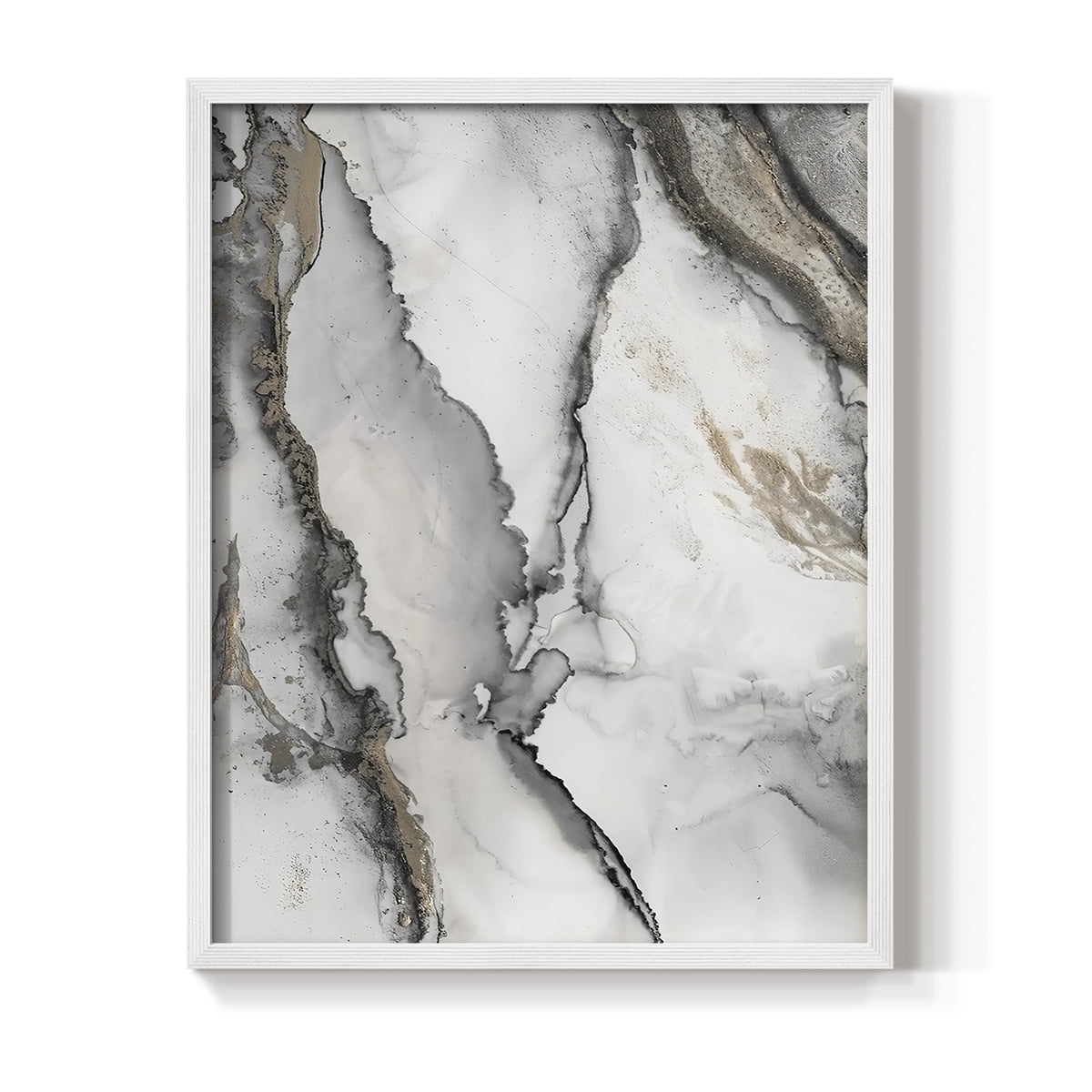 Abstract Ink Fantasy I in Paper Solid Wood 8 x 10 Framed Print