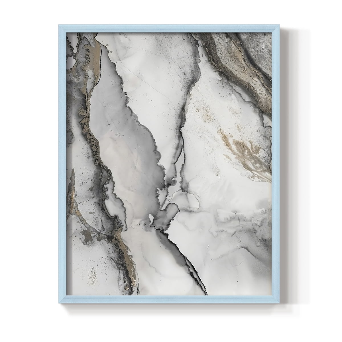 Abstract Ink Fantasy I in Paper Solid Wood 8 x 10 Framed Print