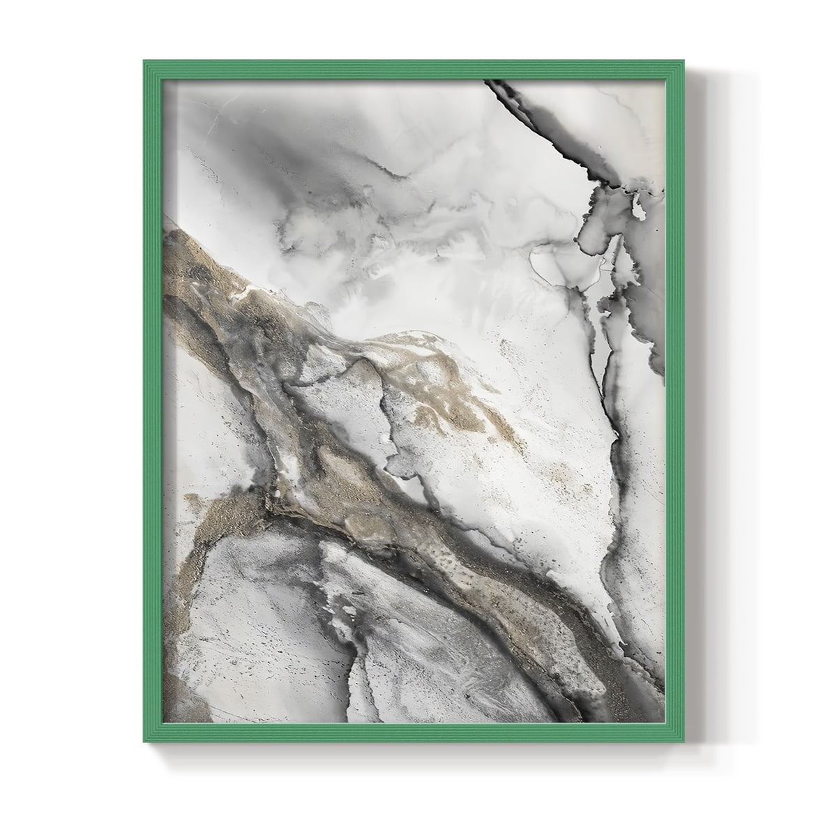 Abstract Ink Fantasy II in Paper Solid Wood 8 x 10 Framed Print
