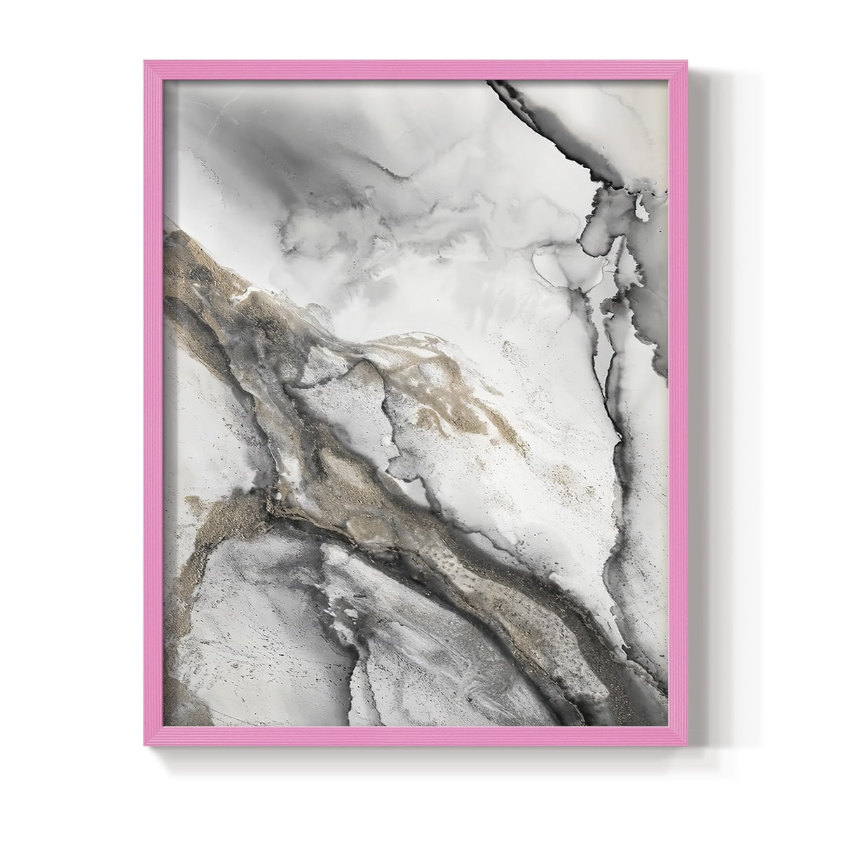 Abstract Ink Fantasy II in Paper Solid Wood 8 x 10 Framed Print