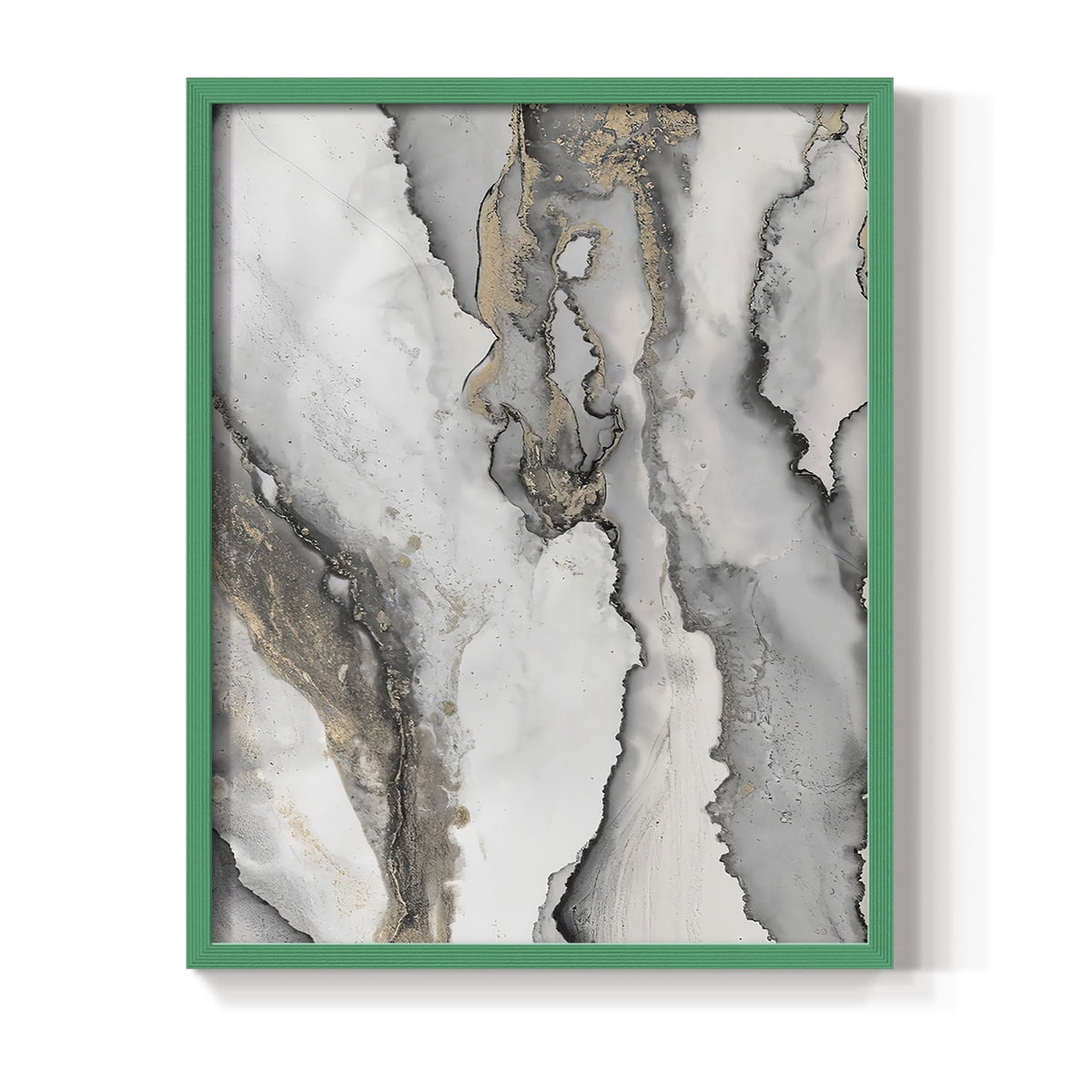 Abstract Ink Fantasy III in Paper Solid Wood 8 x 10 Framed Print